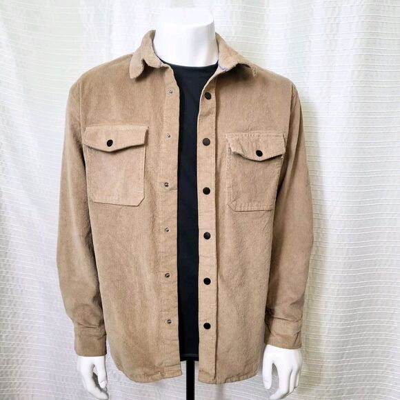 Sovereign Code Fresh Corduroy Shirt Rugged Khaki Men's XL - Picture 11 of 12